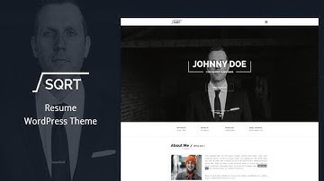 Squareroot - WordPress Resume Theme Free Download