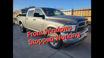 Ram 1500 2500 3500 Front Windows Stopped Working 2010-2018 fix