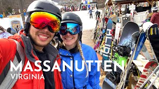 Massanutten, VA - Tessa's First Time Skiing