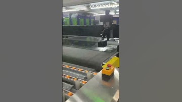 Automatic glass laser cutting machine loading and unloading system