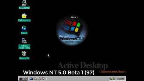 Classic Microsoft Windows NT 5.0 Beta & Windows 2000 Start-Up & Shutdown Sounds