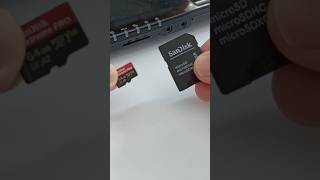 This adapter supposedly can be used for micro SD to be plugged into this SD card slot #shorts
