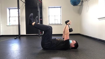 Deadbug Dumbbell Pullover