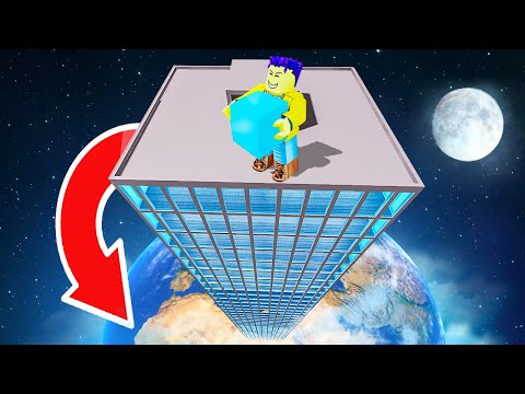 ДОШЛИ ДО КОСМОСА! САМЫЙ ОГРОМНЫЙ НЕБОСКРЕБ В МИРЕ! СИМУЛЯТОР БАШНИ В ROBLOX