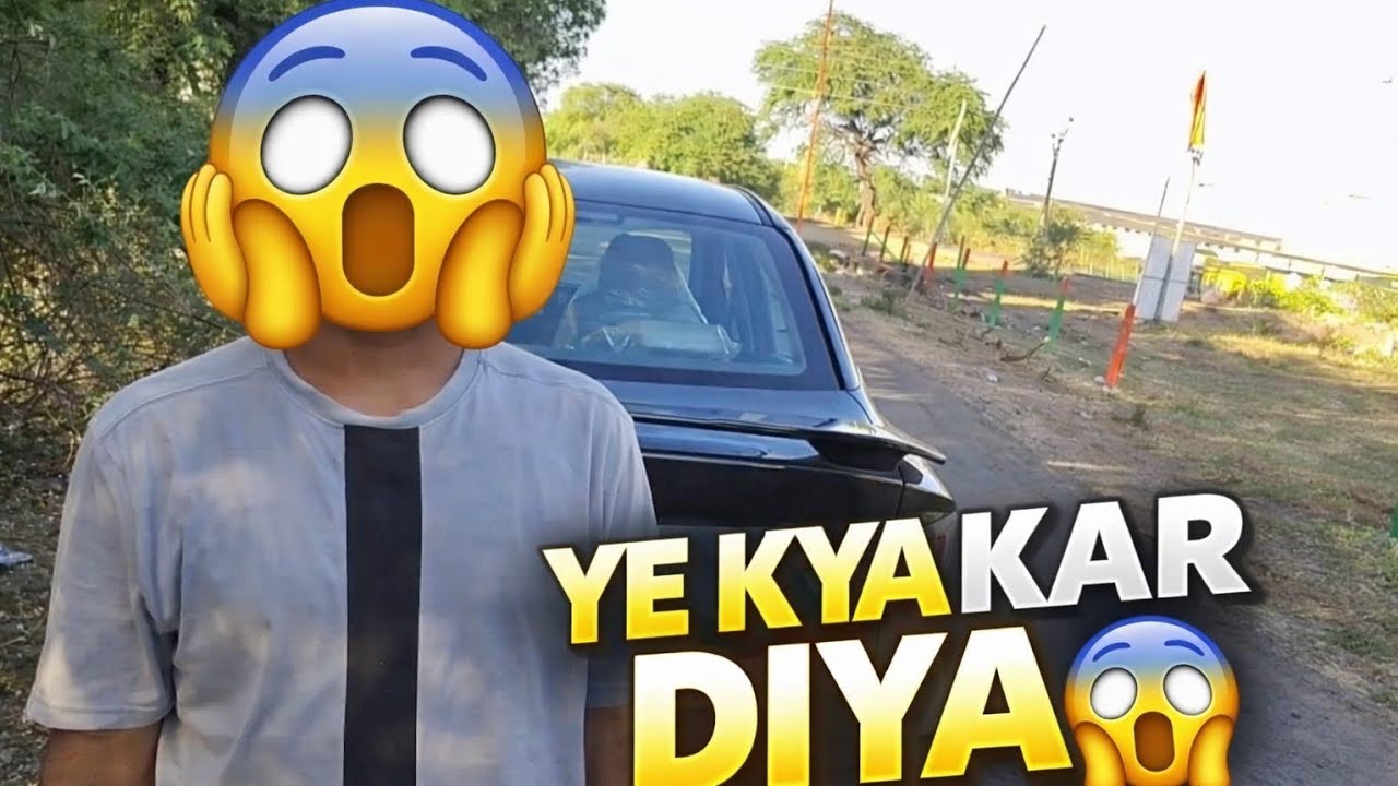 My friend drive a car for first time 