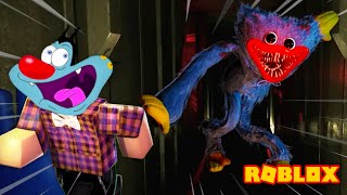 Can We ESCAPE RUNNING HUGGY WUGGY😱=💀 (Roblox ft.Oggy) screenshot 4