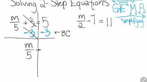 GED Math: Two-Step Equations with Division (1.2, Bgn, # 9,10,13,14)