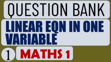 Maths 1 Question Bank Solution | Chapter 1 Linear Equation in two variables [Q.1(A) and Q.1(B)]