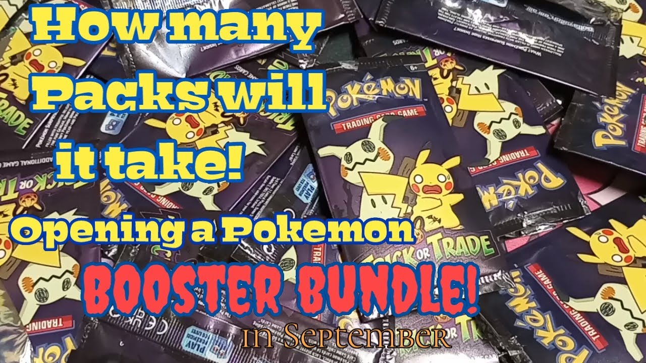 How many packs will it take! Opening a Pokémon BOOster bundle. - YouTube