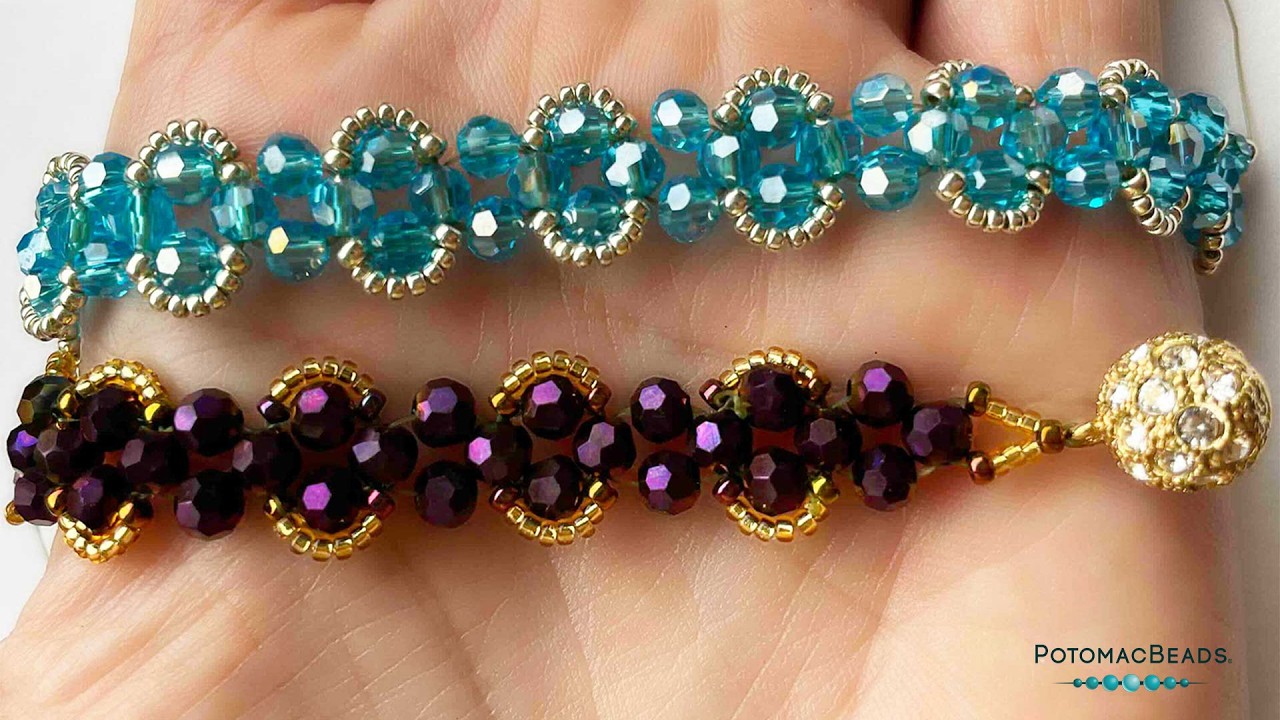 Hugged Moon Bracelet - DIY Jewelry Making Tutorial by PotomacBeads