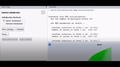 Ansys Fluent: External Compressible Flow (part2) - Full Multigrid (FMG) Initialization