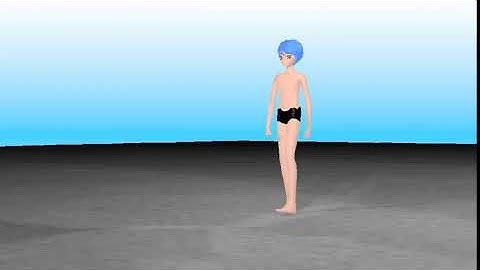 Blender walk cycle OPENGLtest render