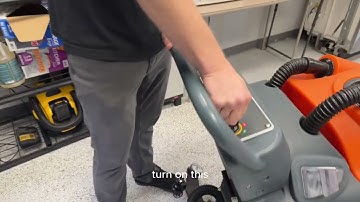How to Use the Sunmax RT50 floor scrubber (simple)