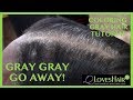 Natural Black Haircolor on Gray Hair... Coloring Gray Hair!