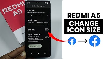 How to Change Icon Size in Redmi A5 - Icon Size Setting