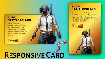 CSS Responsive Card Hover | Html5 CSS3 Responsive Design Tutorial