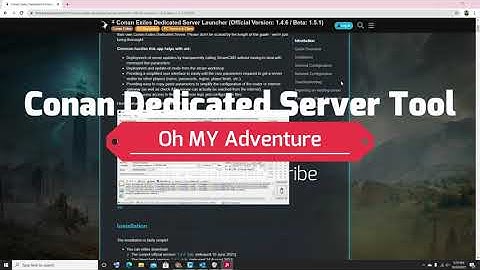 How to use the Conan Exiles Dedicated Server Tool