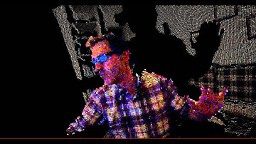 3D View of one frame from Depth sensor streaming and RGB  video Streaming