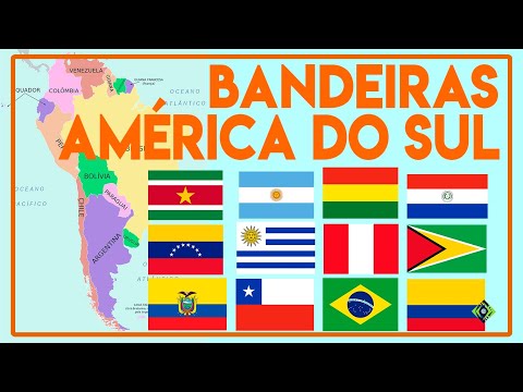 Bandeiras dos países da América do Sul