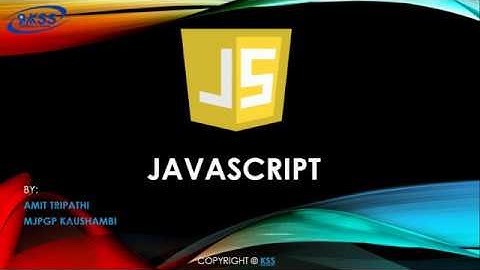 Presentation on JavaScript || KSS Ek Junoon || Amit Tripathi