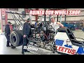 We Tried To Dyno a TOP FUEL Dragster In Our Shop!!! (It Was LOUD)