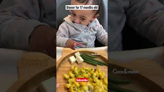 Dinner for 17 months old toddler #shorts #shortvideo #babyfood