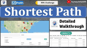 Shortest Path RPA Challenge UiPath | UiPath RPA Challenge | UiPathRPA