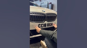 You Won’t Believe How Many Sticky Pads Were On This BMW! (GHOST Plate Fitting) 👻 #utopiaplates
