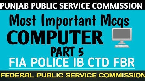 Computers Mcqs Most Important for PPSC FPSC PMS CSS||Part 5 TOP Series Mcqs||