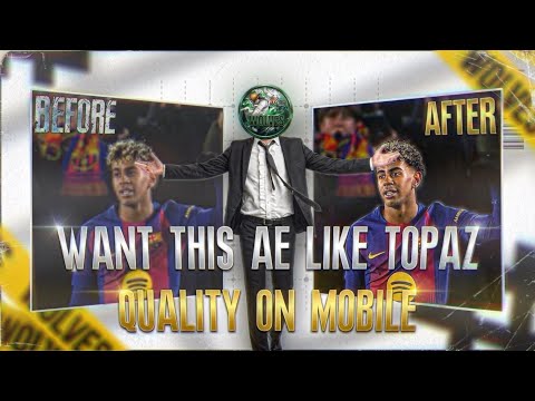 TOPAZ QUALITY ON MOBILE🤯 | AE like quality | #inshot #inshottutorial #inshotediting 