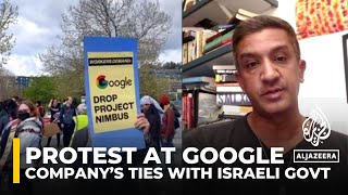 Google employees protest company’s ties with Israeli government