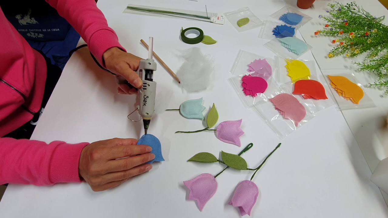 Video tutorial tulipani in pannolenci