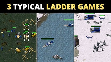 3 Typical Ladder Games (1vs1) Command and Conquer Red Alert Remastered Online Multiplayer