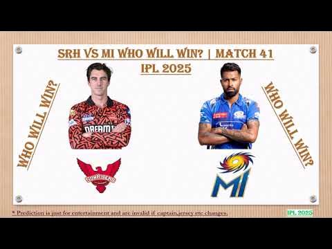 🏏 IPL 2025 MATCH 41 - Who will win? Numerology | SRH vs MI Sunrisers Hyderabad vs Mumbai Indians - YouTube