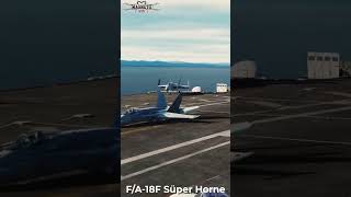 Jet Fa 18F Süper Horne Tekerleri Olmadan İndi 