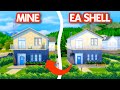 I built a house based on an EA SHELL || The Sims 4 Speed Build || No CC || Base Game/Eco Lifestyle