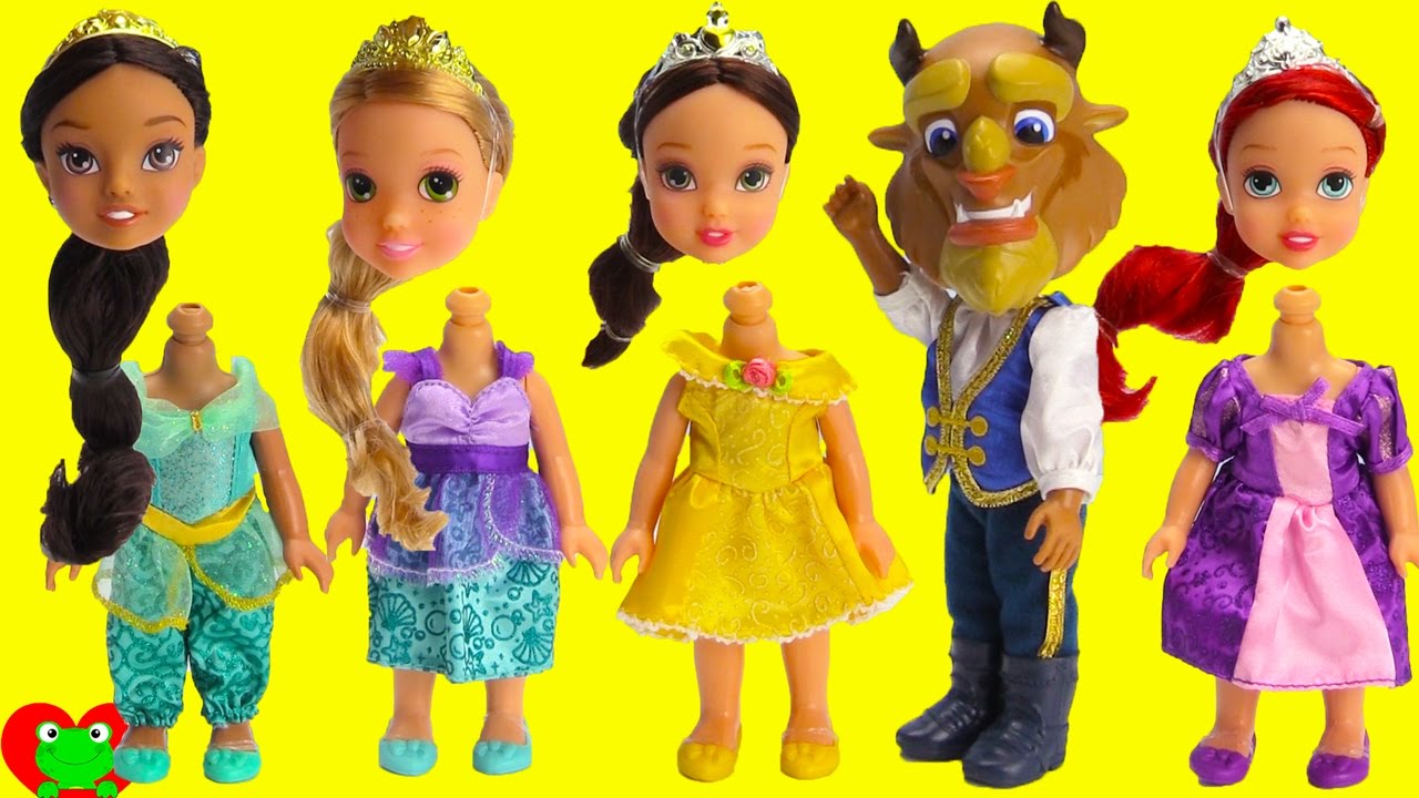 disney princess belle dances with beast ariel rapunzel and jasmine