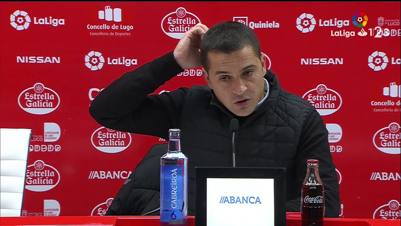 Rueda de prensa de Francisco Rodríguez tras el CD Lugo vs Rayo ...