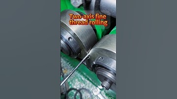 Two-axis fine thread rolling #thread#threadrollingmachine#threadrollingwheel#machine#threadmachine