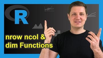 nrow, ncol & dim Functions in R (3 Examples) | Number of Rows & Columns | Dimension of Data Frame