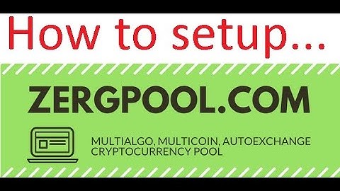 ZergPool Setup and other Pool talk