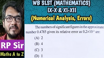 Number of significant figures in the approximate number 0.4785 given its relative error as 0.2×10^-2