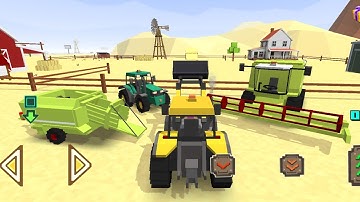 A step-by-step tutorial on how to create the perfect hay bales - Blocky Farming and Racing Simulator