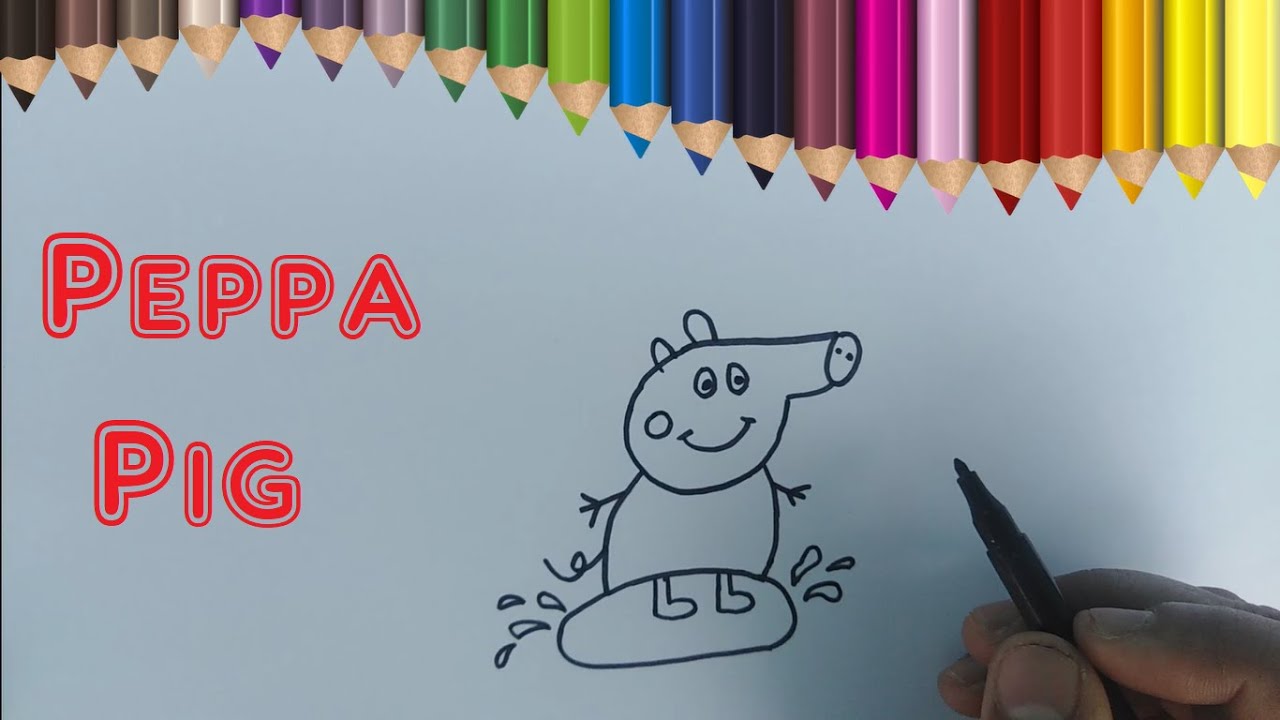 #82: How to draw Peppa Pig | Drawing Peppa Pig's Family | Peppa pig