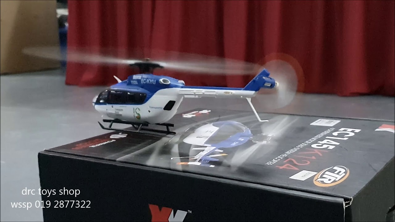 Unboxing and test XK K124 EC145 6CH 