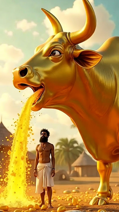 A golden cow | सोने की गाय | #cow #ai #shorts