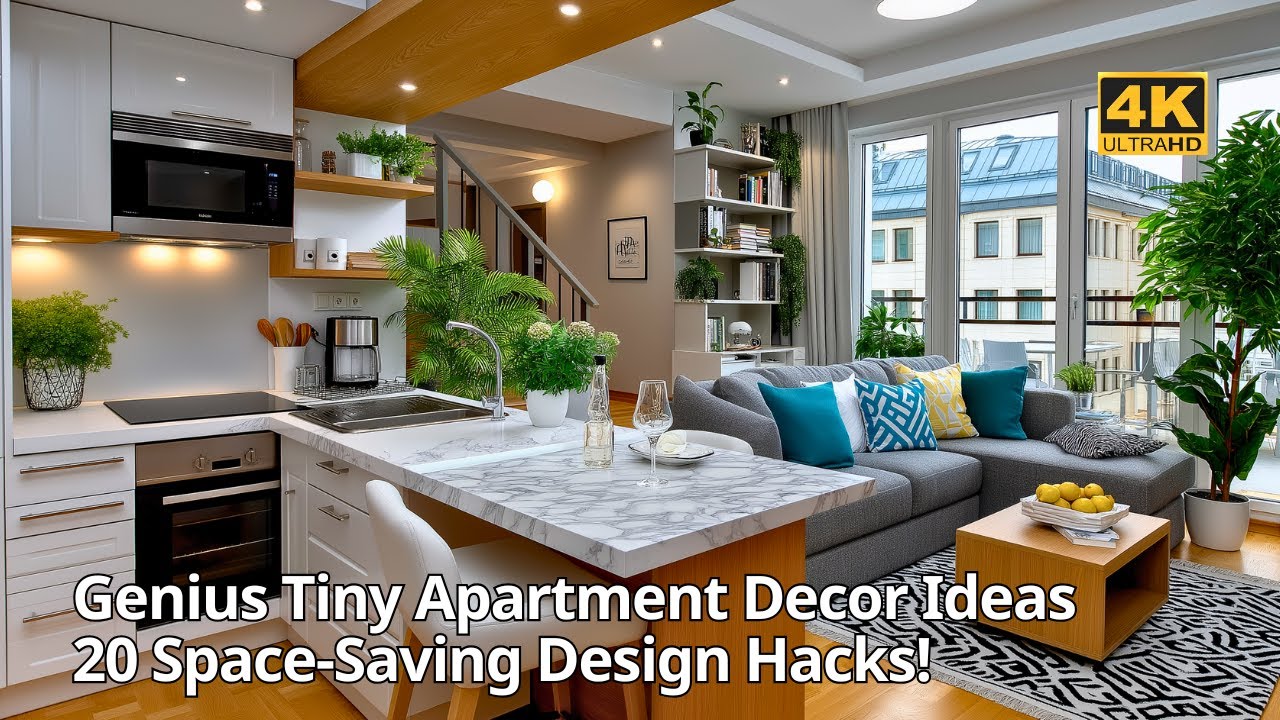 20 Smart Tiny Apartment Decor Ideas | Stylish & Space Saving Tips - YouTube