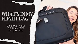 Unbox + Organize My New Flight Bag With Me! | what's in my pilot bag
