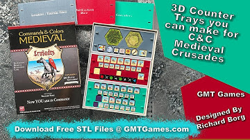 GMT Games: CC Medieval Crusades - Organize it with these block trays - Free!
