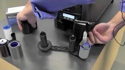 Changing Supplies on a CD800 Card Printer